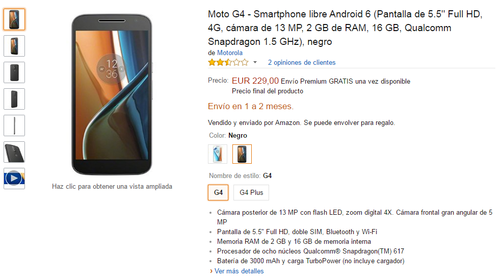 Moto G4 Plus Amazon