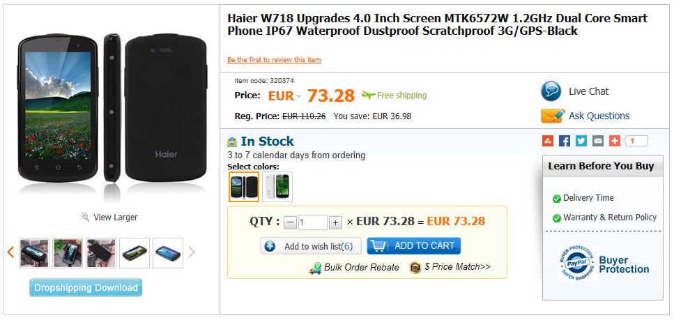 Haier W718 Upgrades