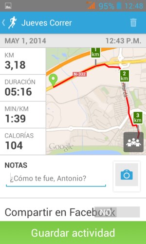 Captura Runkeeper