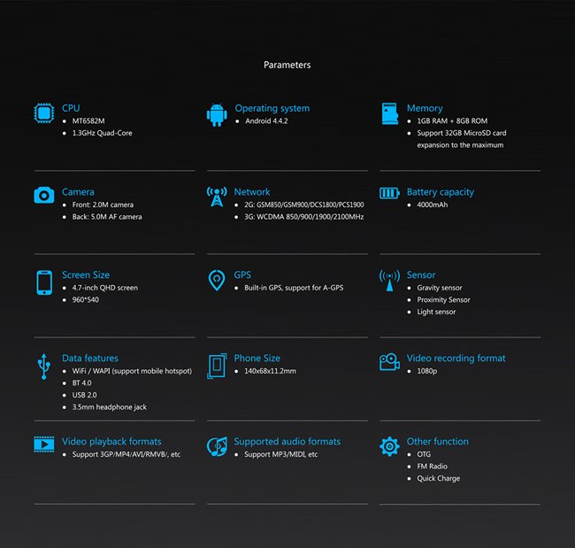 Caracteristicas THL 4000