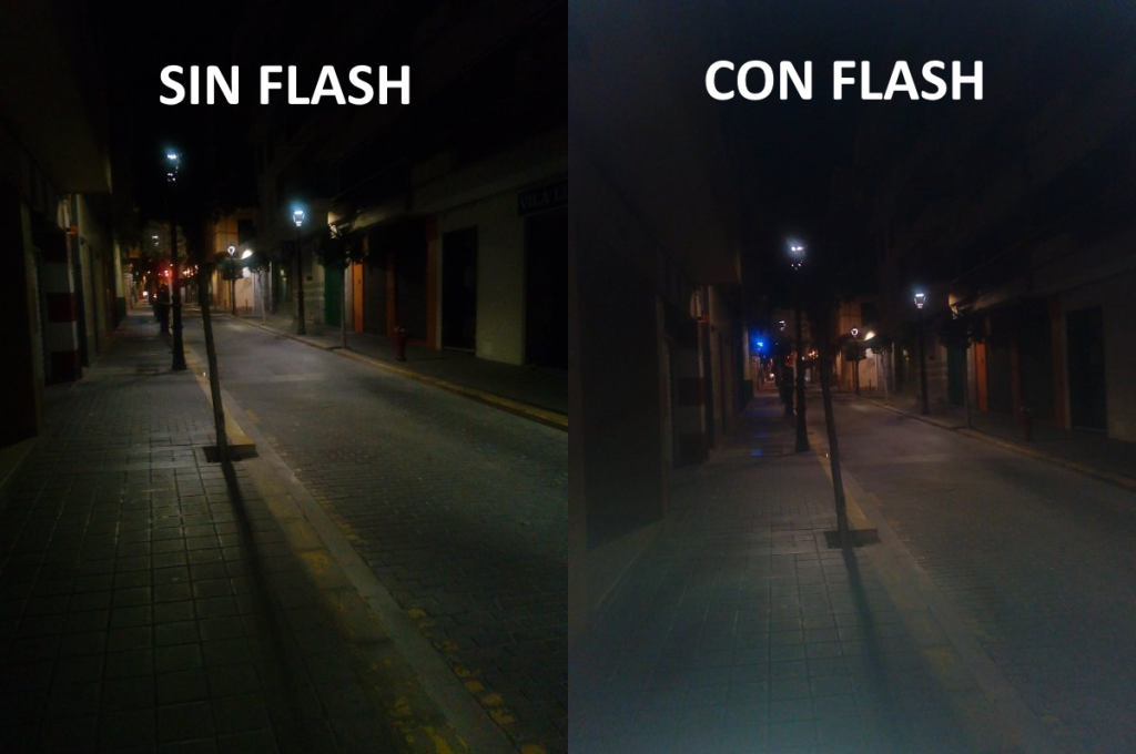 elephone p3000s con y sin flash 3