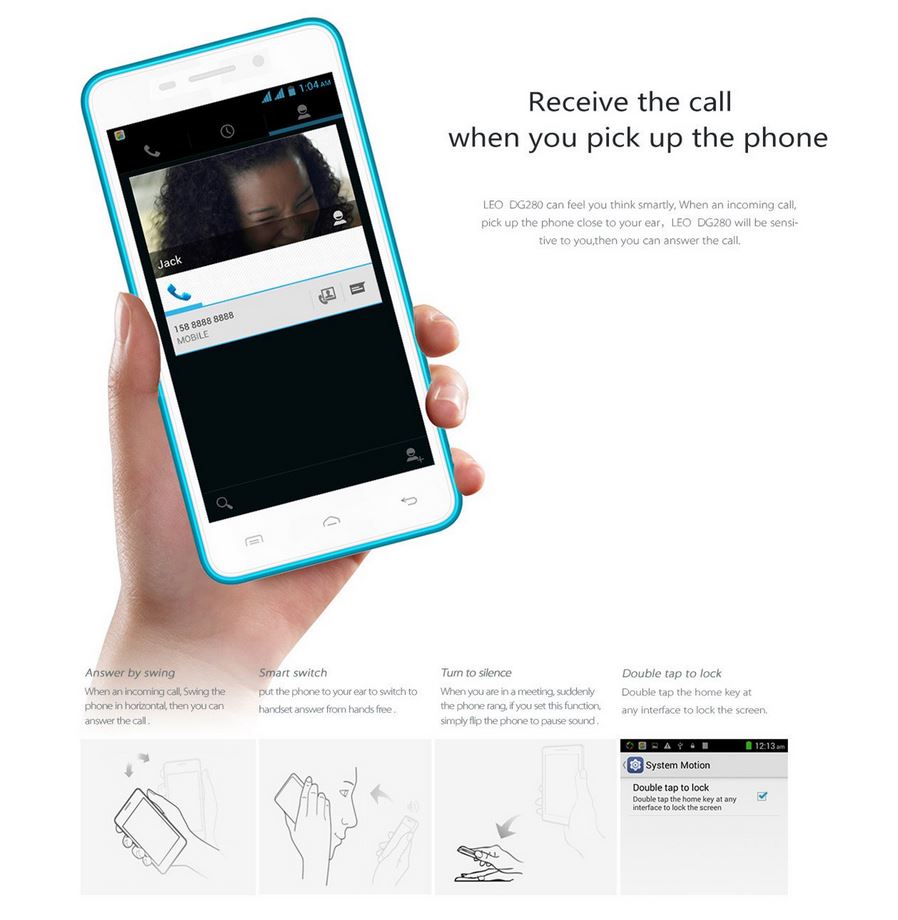Doogee DG280 Leo Gestos