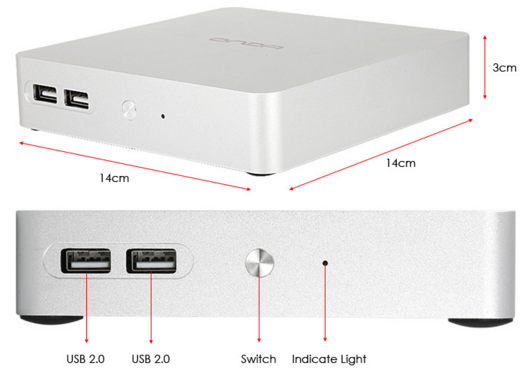 Onda M2 Mini PC Medidas