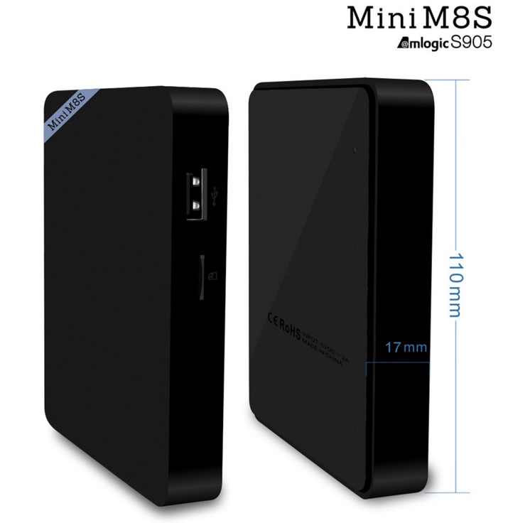 Mini M8S TV Box Medidas