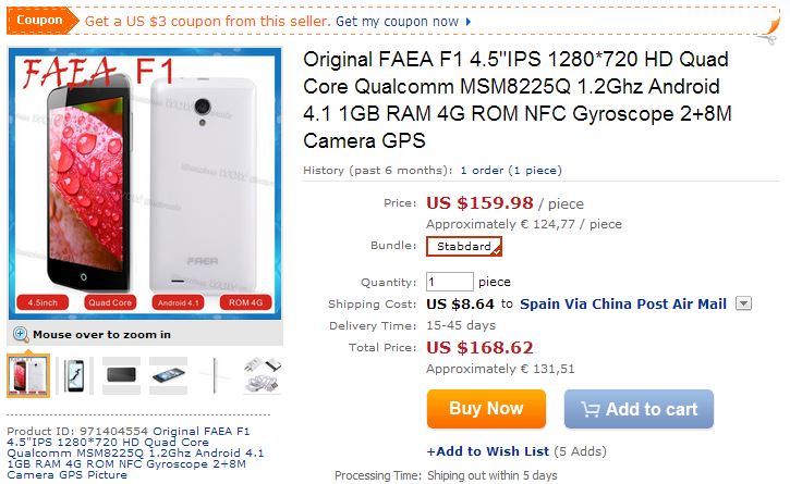 Buy Original FAEA F1 4.5IPS