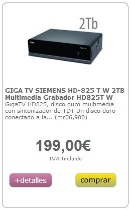 Mediacenters GigaTv HD620T y GigaTV HD825 TW