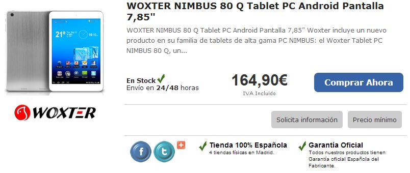 WOXTER NIMBUS 80 Q