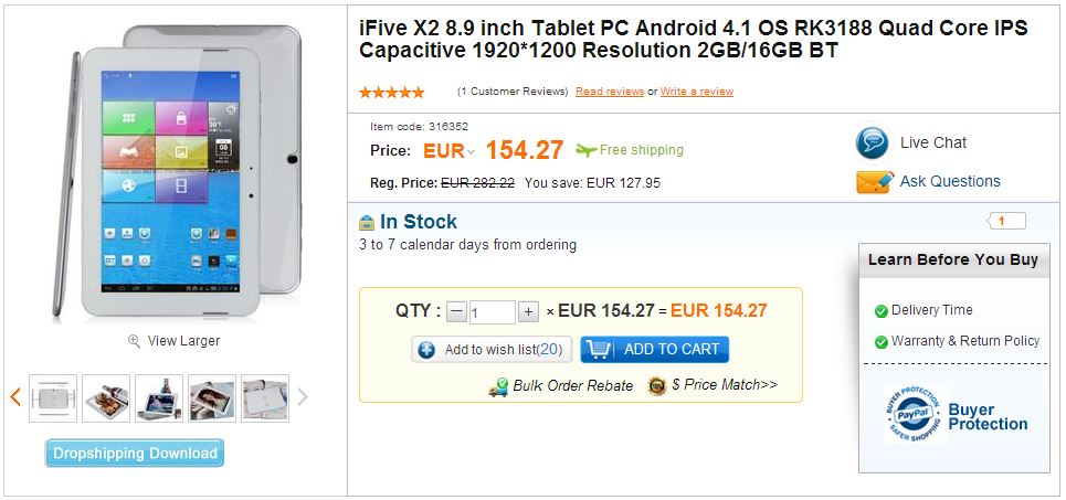 ifive x2 en geekbuying