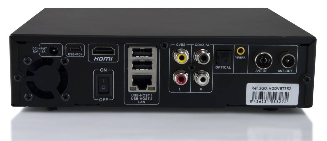 Disco duro multimedia de 3TB - GigaTV HD835 T, Doble sintonizador TDT, 1080p